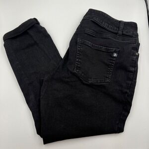 Maurices M Jeans‎ High-Rise Curvy Black Wash Denim Jeans Size 8 Stretchy